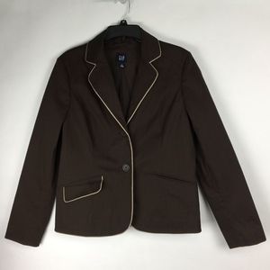 Gap Brown Blazer Jacket Size 14